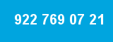 922 769 07 21 922 769 07 21